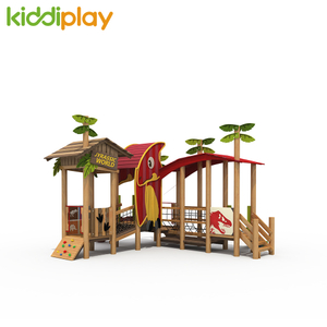 New Design Jurassic Series Multi- Function Children Outdoor Wooden Playground Equipment